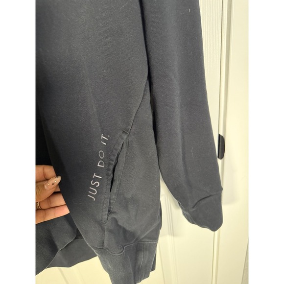 Nike Dri-FIT Sweatshirt Pullover Long Sleeve Black Athleisure Top Medium - Picture 4 of 4